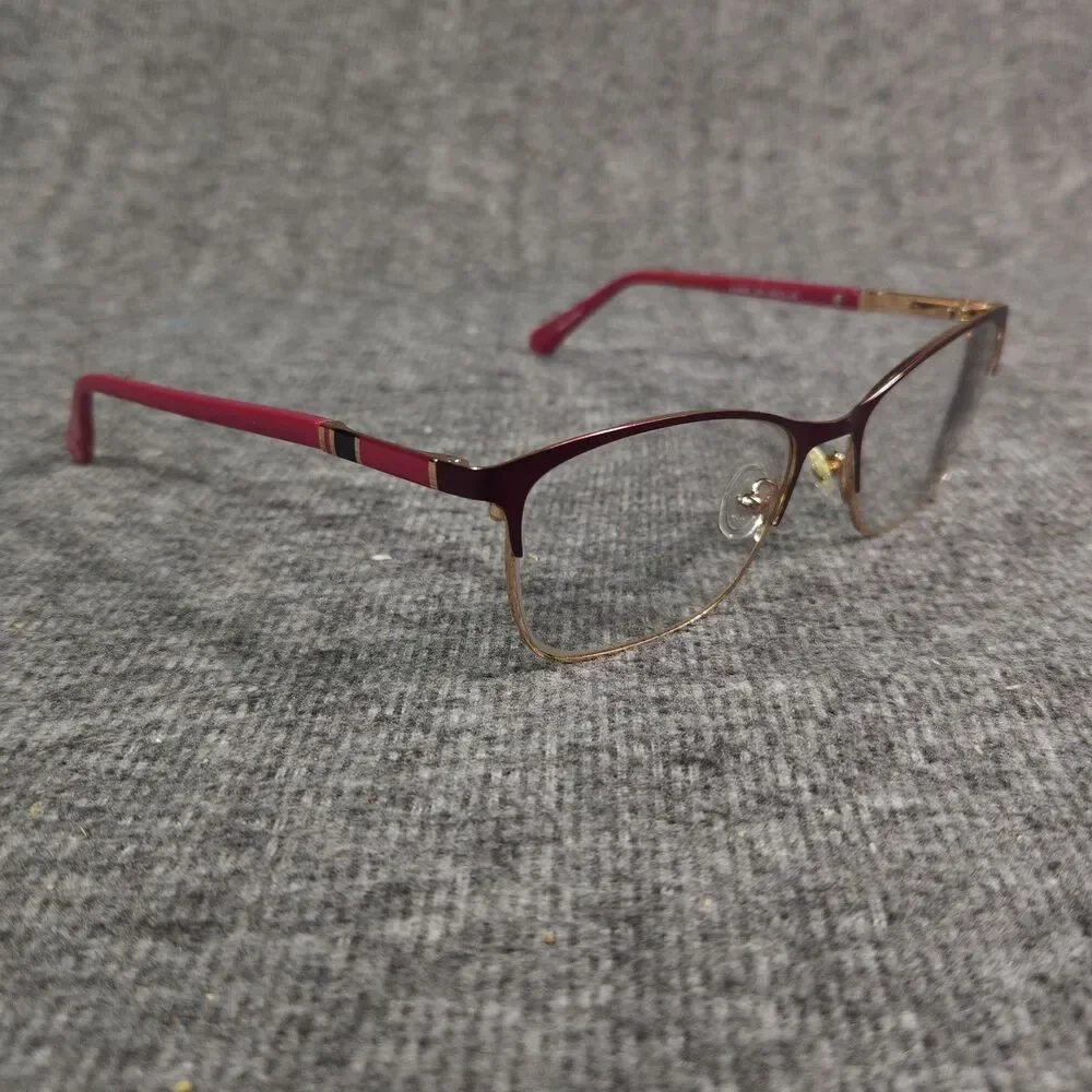 CoverGirl Eyeglasses Frames Only Women Pink Gold CG4005 076 Cat Eye 55-17-140